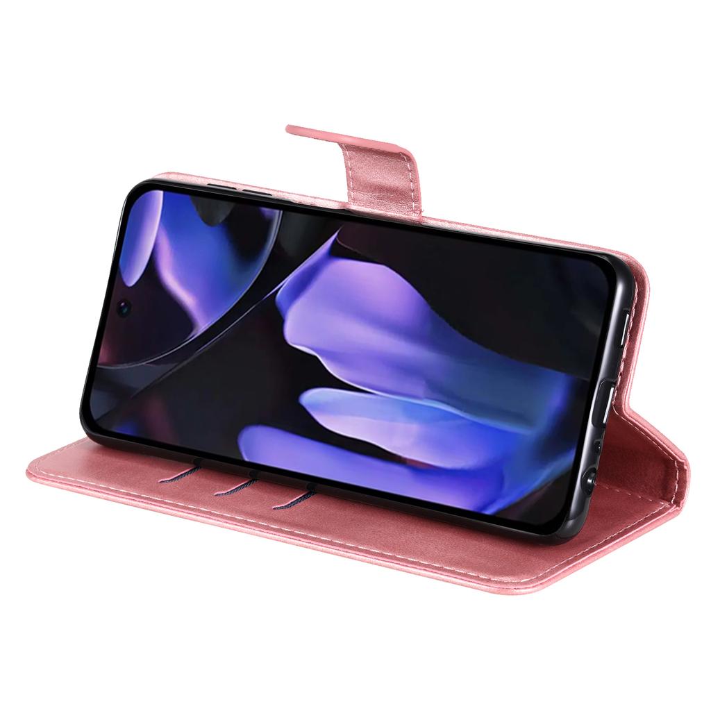 For Google Pixel 9a Case Zipper Wallet Calf Texture PU Leather Phone Cover