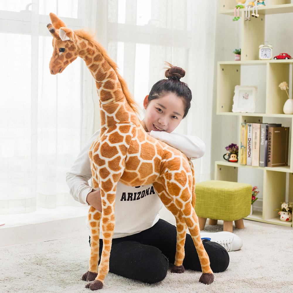 Soft Bedroom Decor Kids Toy Animal Dolls Simulation Giraffe Doll Stuffed Toy Giraffe Plush Toys