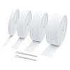 4 Rolls Elastic Sewing Bands 5.5 Yards Per Roll Includes 2 Metal Drawstring Threader Clips For Waistbands Swimwears