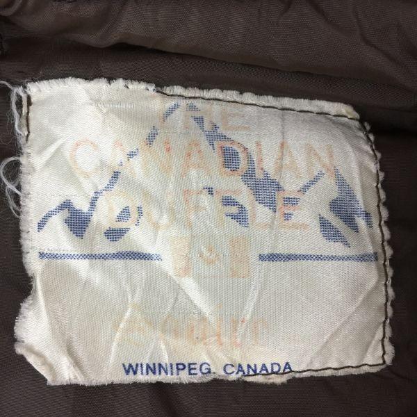 Винтажное канадское пальто-дафлкот 80-90-х годов The Canadian Duffle, верхняя одежда, толстая куртка на пуху, M-L, бежевый(ИСПОЛЬЗОВАЛ)