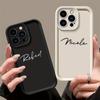 Чехол для телефона с индивидуальным текстом для IPhone 13 11 12 Pro 16 15 17 14 Pro Max 15 Plus 17 Air DIY Дизайн Вашей Подписи Мягкий Силиконовый Чехол