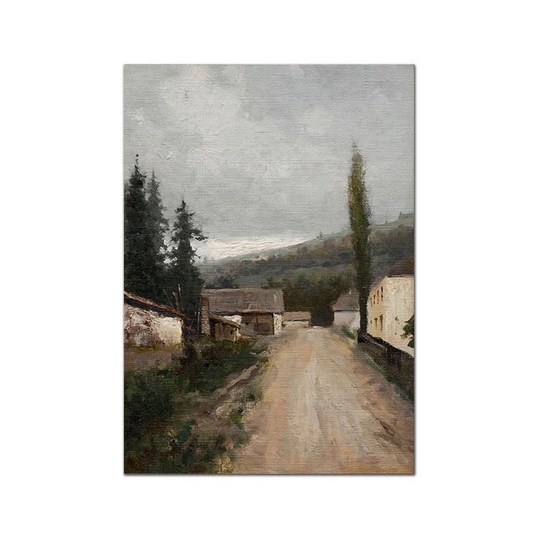 Винтажная Кантри Масло Холст Живопись На Постере Роза Цветочный Сад Европейские Художественные Принты Ретро Ботанические Галерейные Настенные Картины Декор