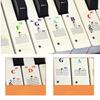 1 шт. цветные наклейки для фортепиано, нотный звук, имя, перекличка, наклейки для 37, 49, 88, 61 клавиш, электронный орган, клавиатура, аксессуары для фортепиано