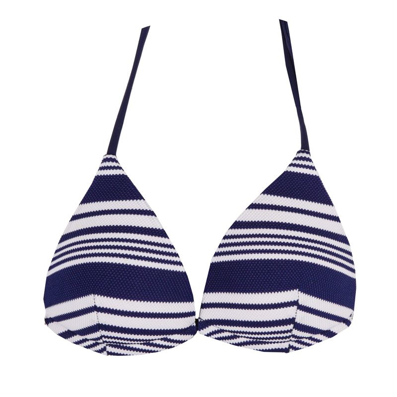 Women's Blue and White Striped 2-Piece Swimsuit HIGH PRESSURE