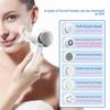 Бытовое очищающее средство для лица, Электрический очиститель, Силиконовая машинка для мытья лица, Очищение пор, Мягкая щетка, Холодный и горячий компресс, Косметический инструмент