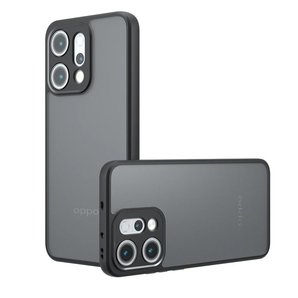 For OPPO Find X9 Matte Acrylic Bumper Case for OPPO Find X9 Pro X 9 Shockproof Transparent Hard PC+tpu Edge Back Cover