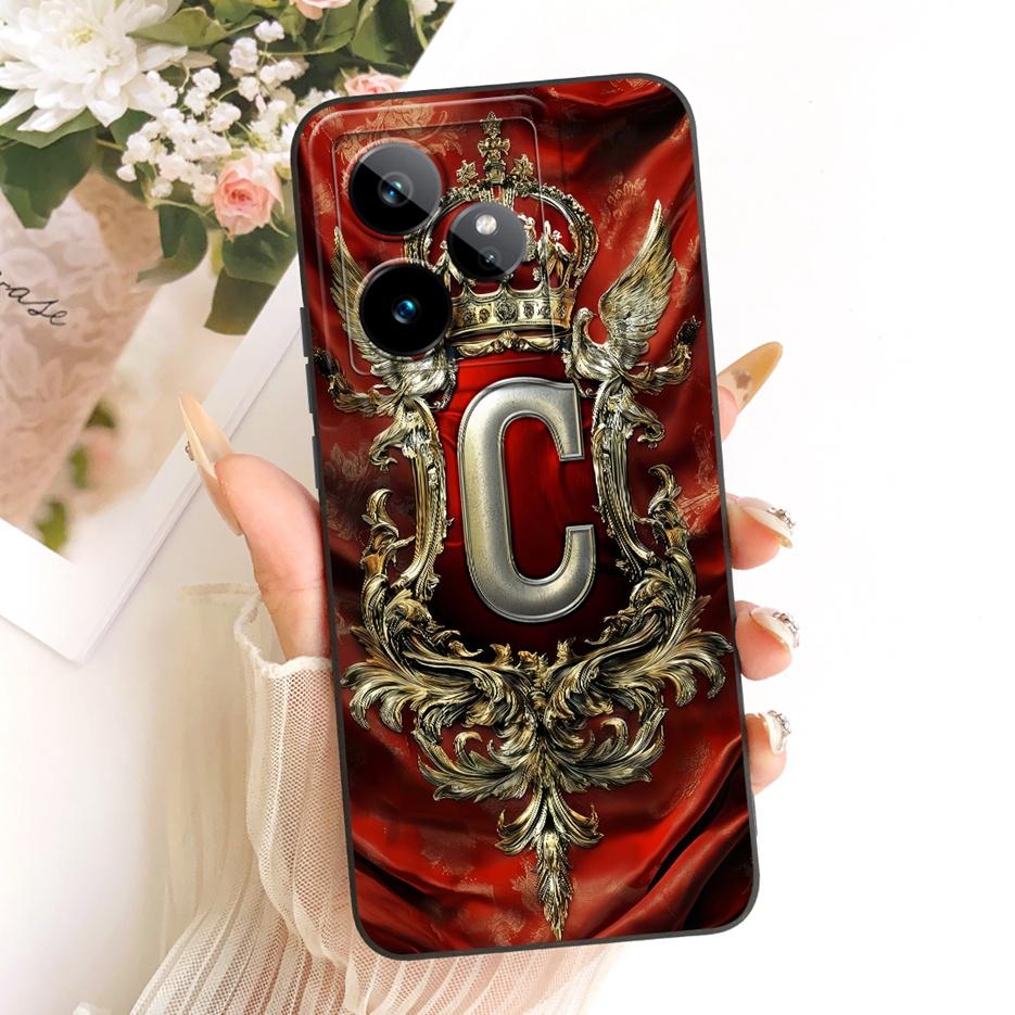 Чехол для Realme GT 7 Чехол для Realme GT 7T Милая корона Буквы Чехол Мягкий ТПУ Чехол для телефона Для Realme GT 7 Pro GT7 T GT7T 5G Задняя крышка Сумки