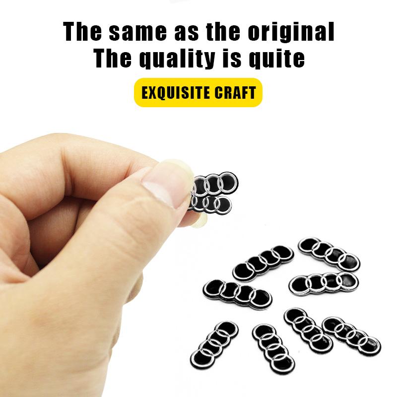16/18mm Car Remote Key Sticker Aluminum Emblem Decoration Decal For hot A1 A2 A3 A4 A5 A6 A7 A8 Q2 Q3 Q4 Q5 Q6 Q7 Q8 TT RS3 RS7