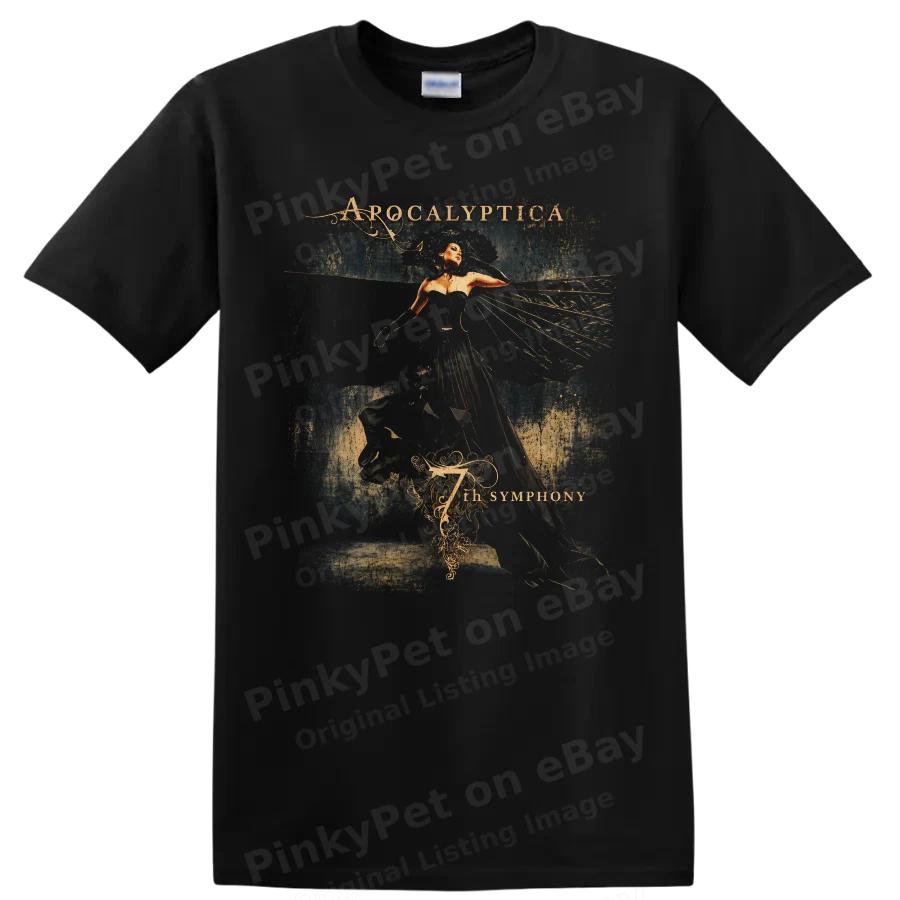 Apocalyptica 7th Symphony Gothic Woman Rock Band T Shirt Music Fan Tee Gift Art