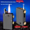 Multifunctional Men's Metal Kerosene Lighter with Long Battery Life