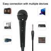 Wired Dynamic Microphone Plug-Play Universal Cardioid Dynamic Vocal Mic with Long Cable Karaoke Singing Machine Accessories