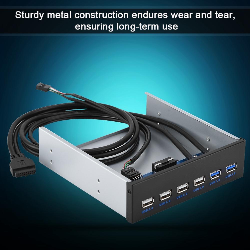 9PIN 19PIN к 2 * USB3.0 + 4 * USB2.0 6 Интерфейс Металлическая передняя панель USB-концентратор