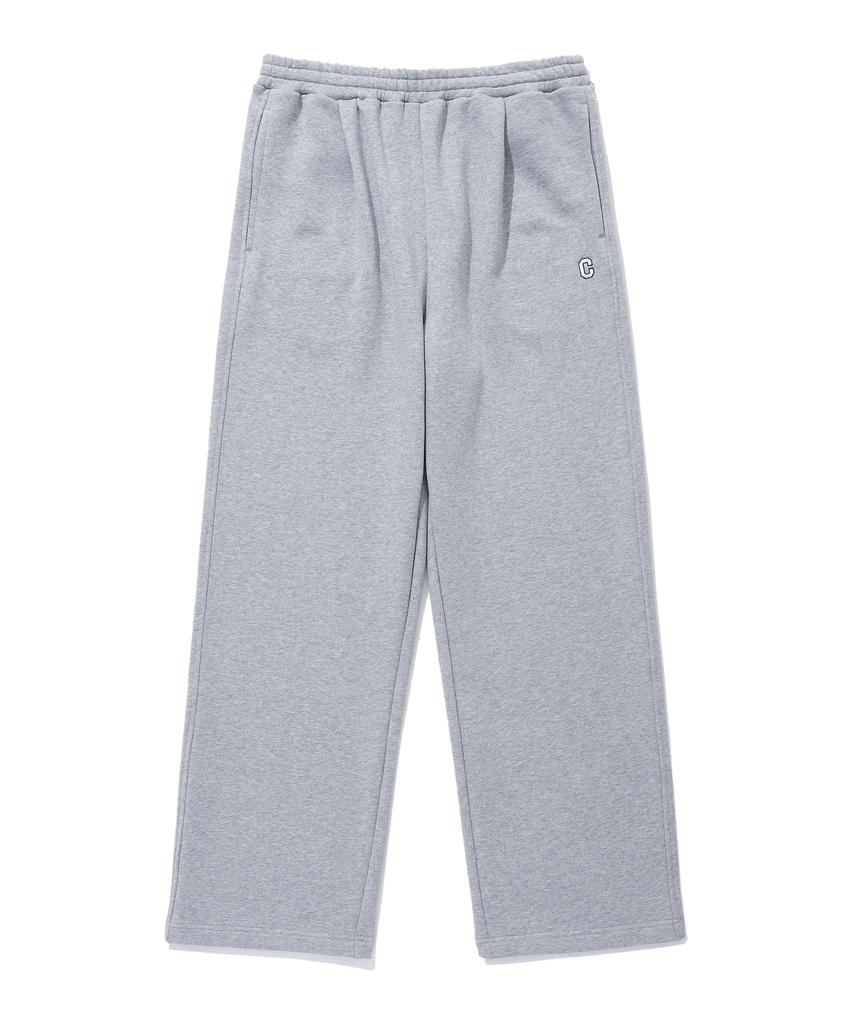 COVERNAT C Logo Sweat Wide Pants Melange Gray