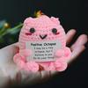 Crocheted Positive Octopus Doll Emotional Support Handmade Crochet Octopus with Card