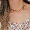 MamacitaSlay Модные круглые кубинские цепочки с цирконами, позолоченные, регулируемые ожерелья-чокеры из нержавеющей стали для женщин, вечеринки