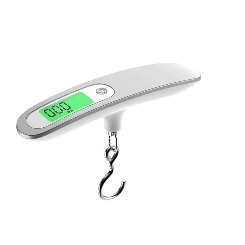 Портативные ЖК-цифровые подвесные весы для багажа, чемодана, багажа, весы для путешествий с ремнем для электронного весового инструмента 50 кг/110 фунтов