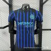 Футбольная футболка Inter Milan Серия А для взрослых, версия игрока - С настраиваемым номером