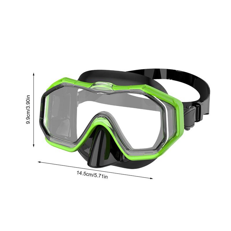Swimming Goggles With Nose Cover Clear Anti-Fog Tempered Glass Diving Goggles Snorkeling Gear Pool Goggles Waterproof Kids Adult