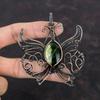 Australian Chrome Chalcedony Pendant Copper Wire Wrapped Butterfly Pendant Handmade  Copper Jewelry Gemstone Pendant Wire Jewelry For Gifts