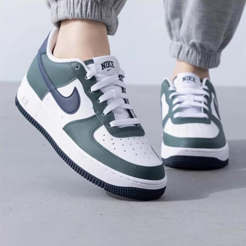 Nike Air Force 1 GS Vintage Green Obsidian Kids Sneakers White HF5178-300
