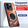 Прозрачный чехол Capa для Realme GT 7 Pro / GT7 7T, прозрачная защитная крышка для телефона с защитой от перегрева для Realme GT7 Pro Funda
