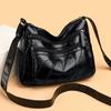 Cross-border женская мягкая кожаная сумка-мессенджер универсальная женская сумка среднего возраста многослойная вместительная сумка через плечо