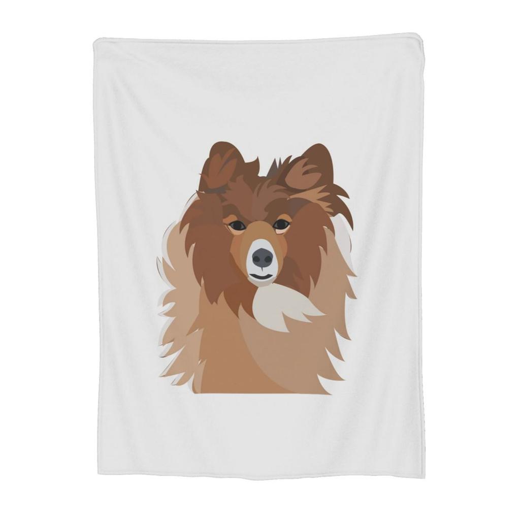 Sheltie Dog Blanket Fleece Sofa Throw Blanket Multifunction for Home Bedroom Travel Throws Bedspread Quilt