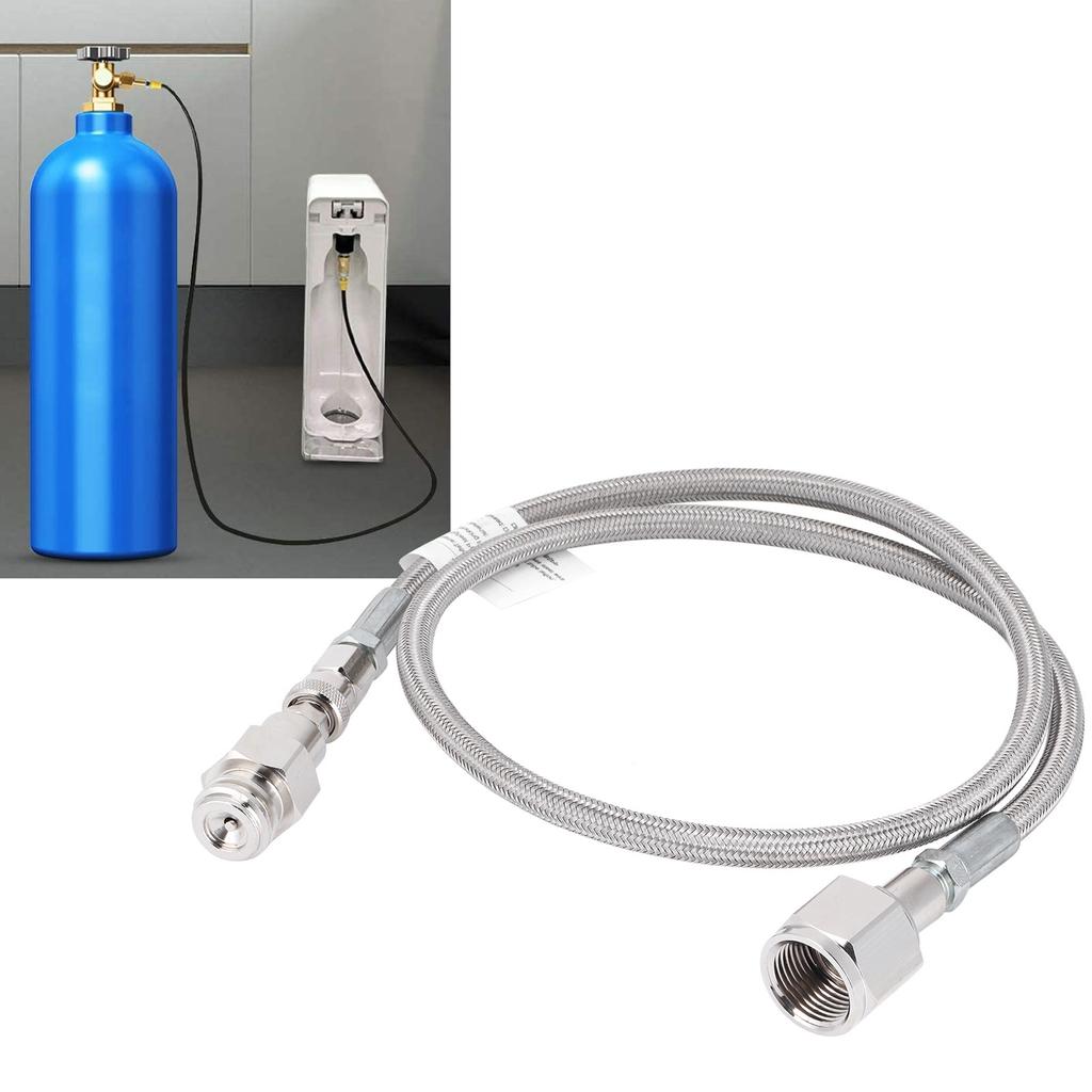 CO2 Universal External Hose Adapter G5/8-14 1m Soda PTFE Hose Soda Maker Accessories