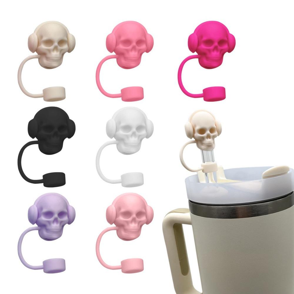 Proof Splash Skull Straw Cap Silicone Water Cup Accessories New Straw Cover