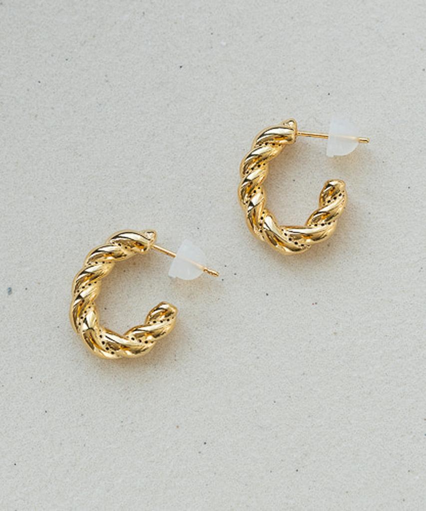 Серебряные серьги Alleun 925 пробы, смелый витой дизайн