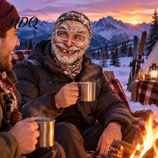 Маска для лица Старика Женская маска 3D-печать Балаклава Подшлемник для лыжного мотоциклетного шлема на зиму Ветрозащитное Покрытие для велоспорта Катание на лыжах Мотоцикл На открытом воздухе