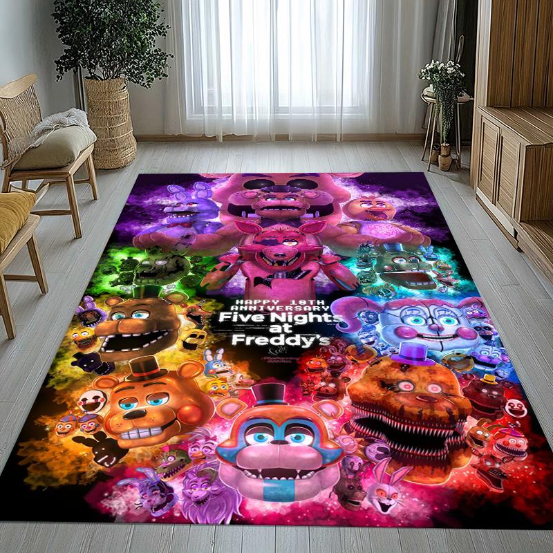 Хоррор Фредди F-FNAF Игры Гостиная Нескользящий Ковер Мягкий Ковер для Спальни Детской Игровой Комнаты Дивана, Домашний Декор Придверный Коврик Подарок