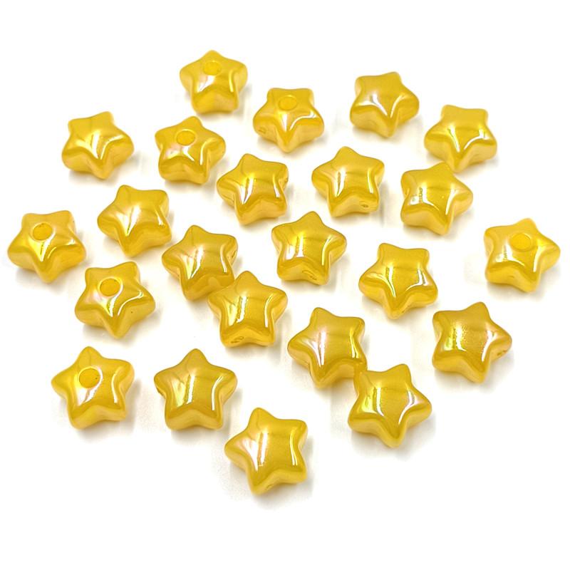 10 шт. желейного цвета акриловые одинарные глазки персиковое сердце пентаграмма свободные бусины кулон для браслета ожерелья серьги изготовление ювелирных изделий