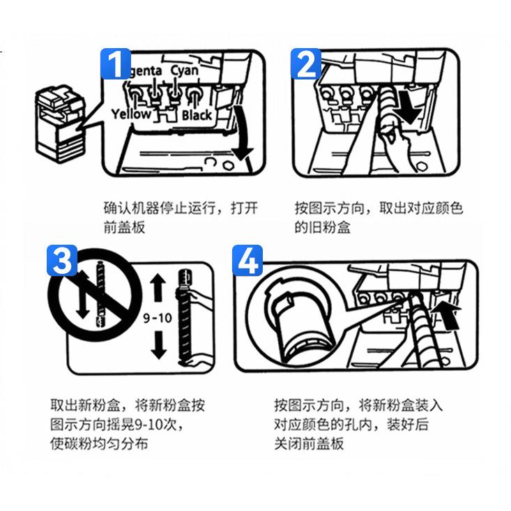 Liansheng Compatible with Canon C3322L Toner Cartridge, ImageRUNNER ADVANCE C3322L Drum Printer-Specific Toner Cartridge, Four-Color High-Capacity Set