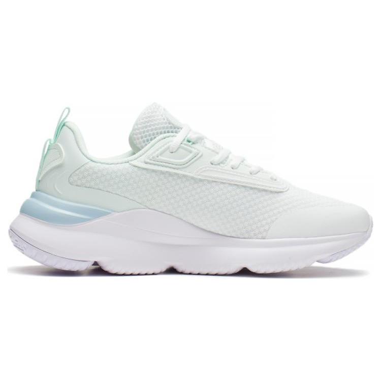 Li Ning Скользкие, износостойкие, дышащие низкие спортивно-повседневные кроссовки Женские Циановые AGLS126-4