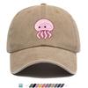 pc Pink Cute Jellyfish Cartoon Print Baseball Cap Soft Style Pattern Comfortable Breathable Fashion Hat Unisex Adjustable Co
