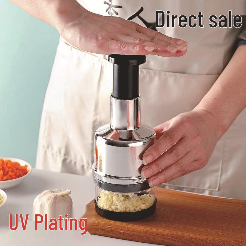 Чеснокодавилка и многофункциональная овощерезка: Ручной кухонный гаджет для измельчения и нарезки чеснока