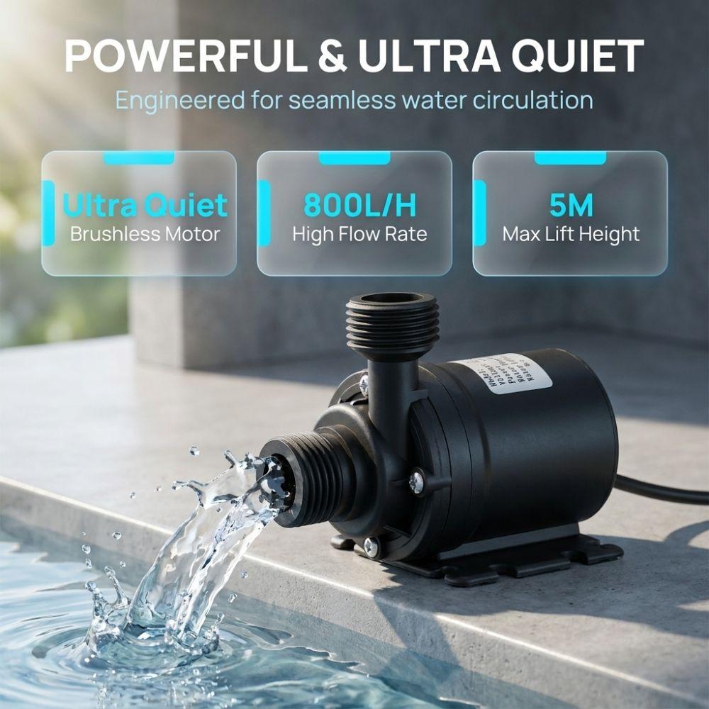 Low Noise Brushless Water Pump Mini Magnetic Drive Pump Mini Centrifugal Water Pump