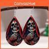 Themed Halloween Horror Skull Pumpkin Pattern Women Earrings For Use Cosplay