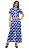 Moomaya Womena    S Crop Top Palazzo Set Printed 2 Piece Outfit Dress Ethnic