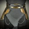 Brave Lady, Medieval Knight Tassets Armor with Chainmail, Female Costume, Cosplay Armor, Larp Armor Gift