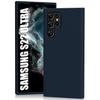 Protective Case - BOOLING - for Samsung Galaxy S22 Ultra - Soft Silicone - Shockproof - Ultra Slim - Navy Blue