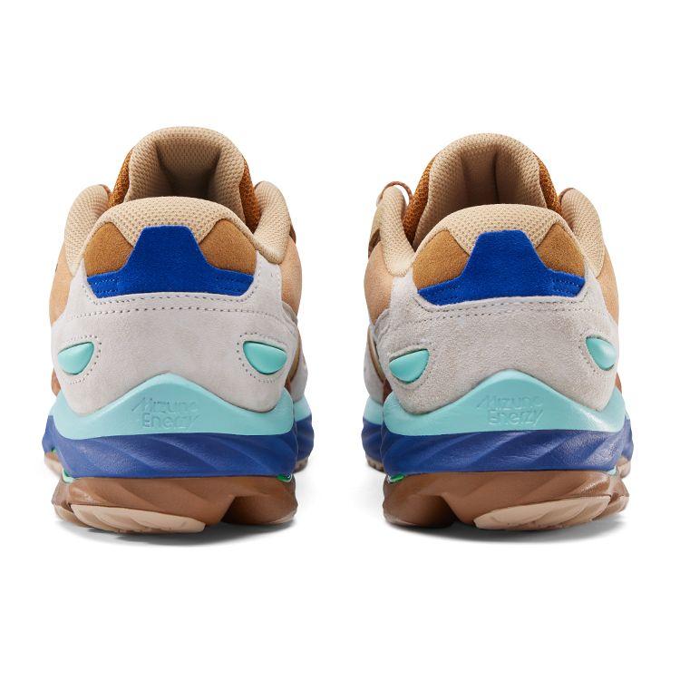 Mizuno Кроссовки унисекс Wave Rider Beta Digawel Бежево-Синий Коричневый D1GD230501