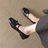 Fashion New Spring/autumn Genuine Leather Women Shoes Round Toe Shoes for Women Fashion Tassels Mary Jane Shoes Low Heels Women Pumps