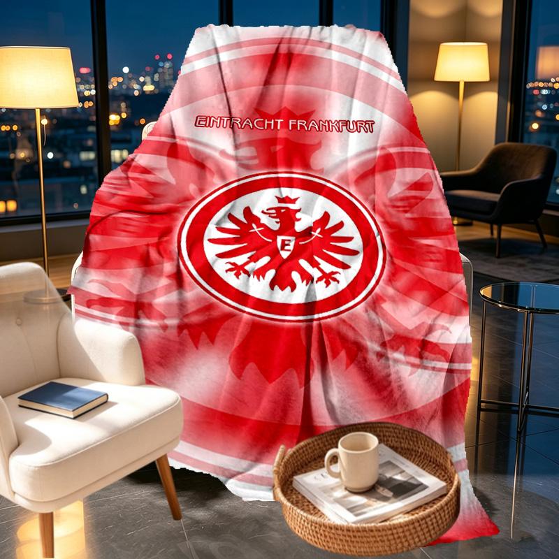 Eintracht Frankfurt Print Blanket - Soft & Comfortable, for Bedroom, Travel, Sofa, Home Decoration - Birthday Christmas Gift for Friend