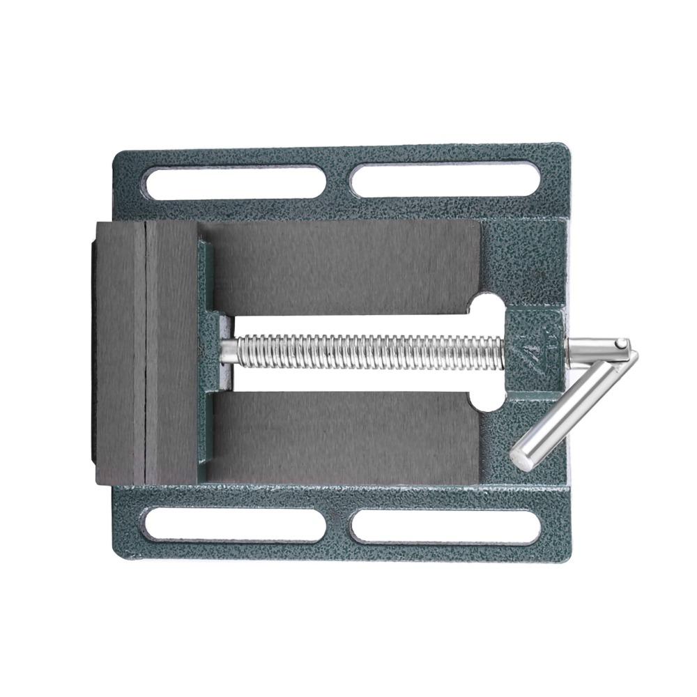 Cast Iron Drill Press Vice Multi-Groove Vice Jaw Pads Bench Clamp Vise Drilling