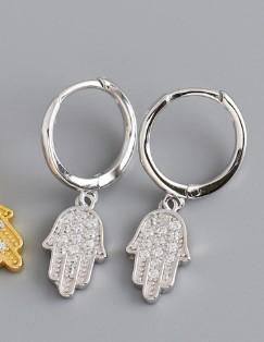 Fashion Silver Jewelry Sets 925 Sterling Silver Moon Star Snake Dangle Earring Huggie Earrings Gold Plated Hoop Earrings Women