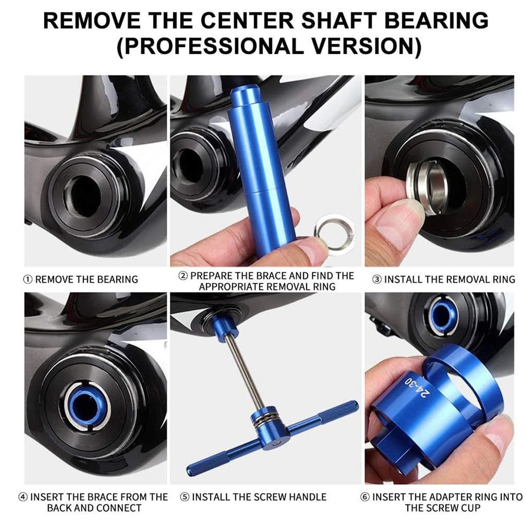 Набор инструментов для установки и снятия каретки велосипеда Профессиональный инструмент для разборки каретки для BB86 PF30 92 386