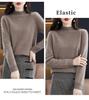 Autumn/Winter 2024 Women's Seamless Loose Wool Pullover, 100% Pure Wool, Half-High Neck Base Layer Sweater