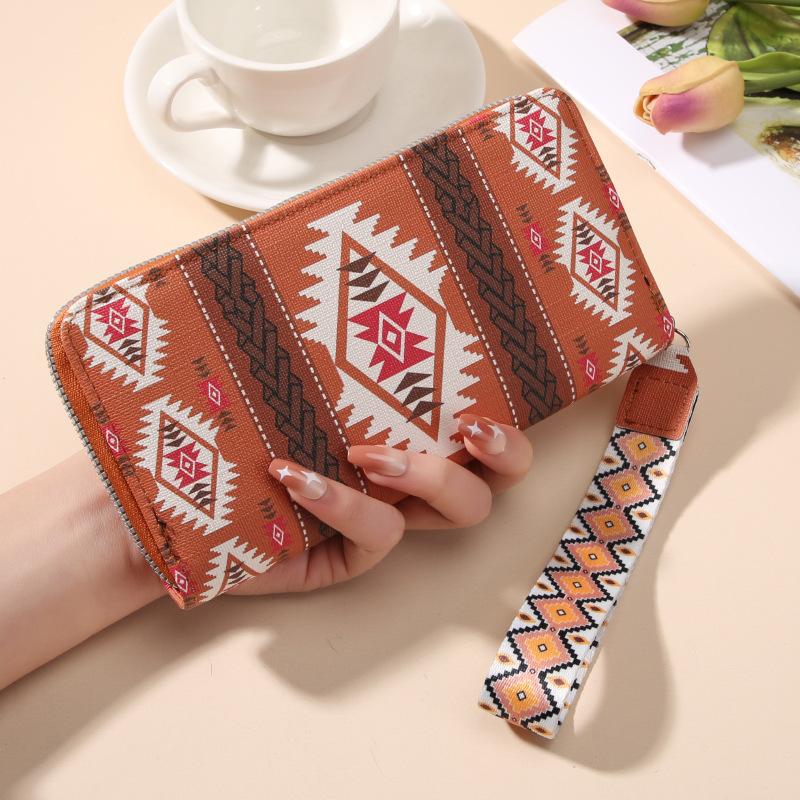 Женские кошельки в богемном стиле, длинный кошелек - кошелек-клатч, кошелек для монет и держатель для карт